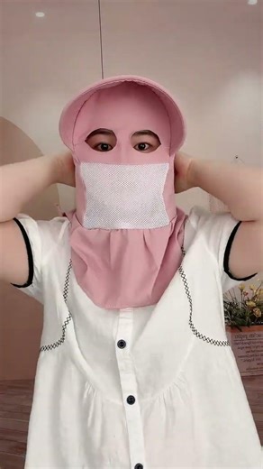 Ninja Sun Mask Pro! Full Face UV Protection for 47°C Summer ☀️🥷\r\r#shortsfeed #goodthing