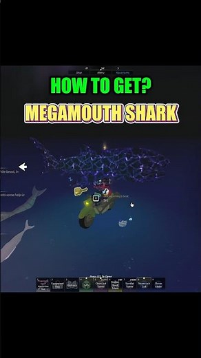 How to get megamouth shark? #fisch #roblox #johngaming
