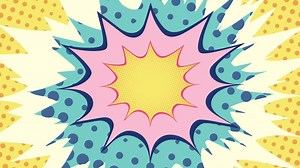 Cartoon Explosion comic Effect and Boom Loop animation