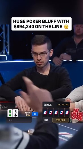 straights, flushes, full houses are all out there... this bluff might get through 👀 #wpt #poker #casino | World Poker Tour (WPT)