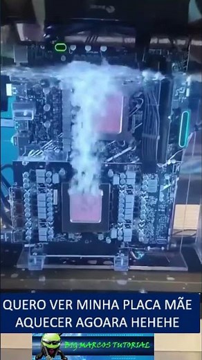 Quero Ver Minha Placa Mãe Aquecer Agora😱 #placamae #cooler #watercooler #computador
