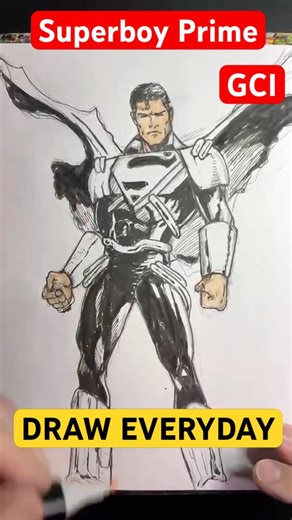 Live highlight / SUPERBOY PRIME / DC COMICS / GCI STUDIOS / DRAW EVERYDAY #dcmultiverse