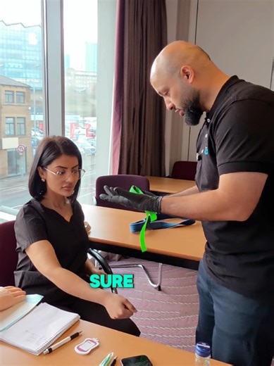 Adnaan demonstrates how to tie a tourniquet ✨ @Realmomentsofsidrah Ready to kick-start your career in healthcare? Our 1-Day Intensive Phlebotomy & IV Cannulation Training is coming to Leeds and it’s fully hands-on, accredited & NHS-recognised 💉✨ 🚑 NOW IN LEEDS 🚑 📍 Leonardo Hotel Leeds 🗓 Sunday 15th February | 11:00 AM ✔️ No experience needed – medics & non-medics welcome ✔️ Practical, small-group training ✔️ Fast-track into healthcare & clinical roles 💷 £250 per course | £350 for BOTH (sam