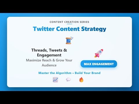 Twitter Content Strategy: Threads, Tweets & Engagement