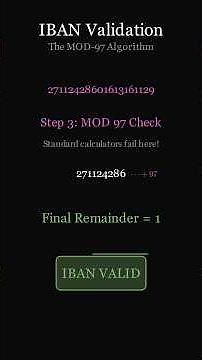 IBAN Validation | How Mod-97 Checks Your Bank Number