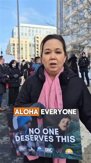 At ICE headquarters in DC this week to demand the impeachment of Kristi Noem. Accountability starts at the top, get ICE out of our communities! | Jill Tokuda