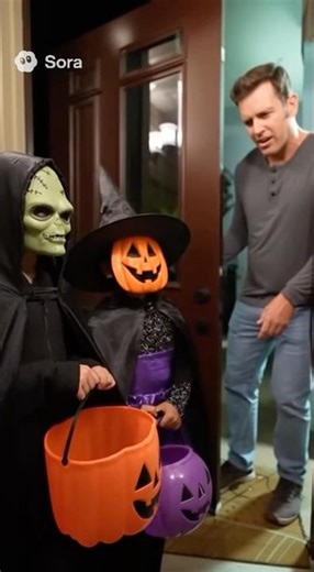 The alien trick-or-treaters 👽🎃 #funny #comedy #alien #halloween