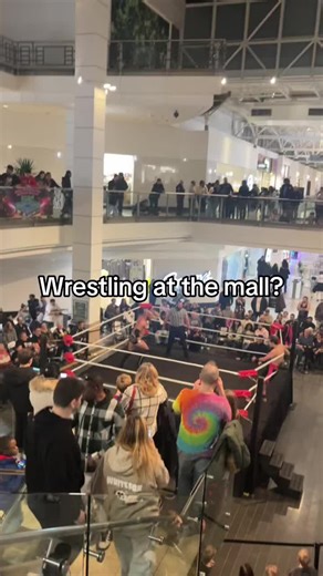Angel Santiago wrestles at The Connecticut Post Mall #prowrestling #wwe
