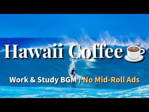Hawaiian Bossa Nova | Ukulele & Ocean Waves for a Feel-Good Day | 12H · No Mid-Roll Ads
