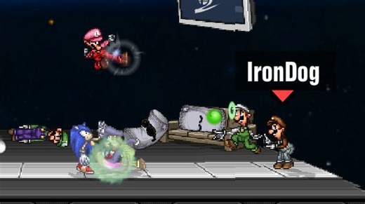 【SSF2】路易吉VS索尼克 三局精彩的大乱斗网络对战！