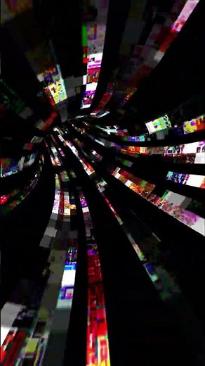 Glitch Art Flickering Pixel Abstract Tunnel Animated VJ Loops