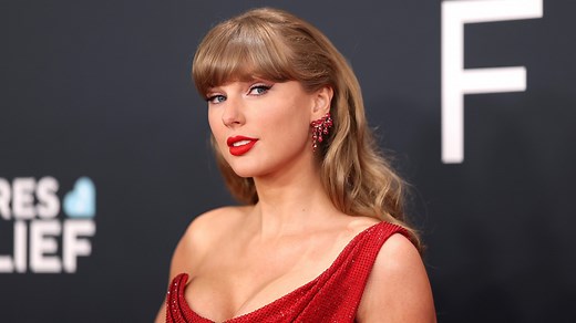 Taylor Swift wears Chiefs Red at 2025 Grammys, ahead of Super Bowl