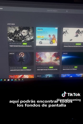 Cómo poner fondos de pantalla animados gratis en tu PC