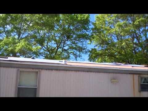 Mobile Home Trailer Roof (Rusted Tin Roof)
