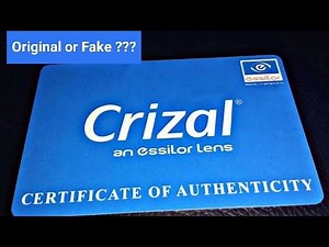 Your Crizal lens original or fake how to know, check authenticity in 2023 #crizal #india #hindinews
