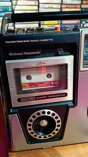 old is gold cassette player National Panasonic RQ564TS 5 band radio Tuner #viral tape recorder