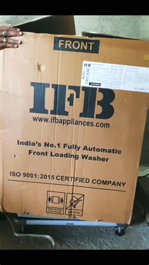 IFB Front Load Washing Machine Installation #homeappliance #ifb #washingmachine #shorts #unboxing
