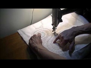 Singer 66 Treadle threading and FMQ