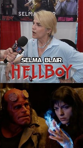 Selma Blair on Hellboy, working with Guillermo del Toro and finishing the trilogy! #movie #monster