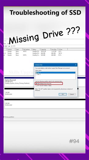 Missing Drive Partition in SSD #tamil #tech #tutorial #ssd #troubleshooting #guide #skillsupgrade