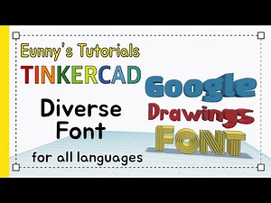 22. Diverse font all languages modeling - Tinkercad Basic Tutorials | 3D modeling how to make