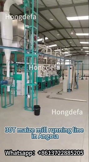 30T/24H Maize Mill Running Line in Angola: Efficient Grain Processing for Local & Regional Markets