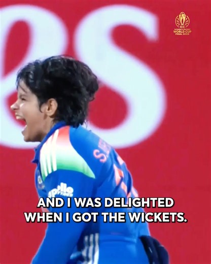Unwavering self-belief fueled Shafali Verma’s #CWC25 winning heroics for India 🙌 Watch her highlights from the ICC Cricket World Cup Final 📲 https://bit.ly/4onUkPd | ICC Cricket World Cup