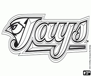 Logo of Toronto Blue Jays coloring page printable game