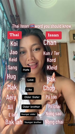Learn Issan Words: Hug, Love, Thai Issan 🇹🇭 | ForYou
