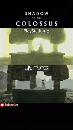PS2 vs PS5 😳 Comparison Shadow of the Colossus #ps2 #shadowofthecolossus #shadowofthecolossusremake