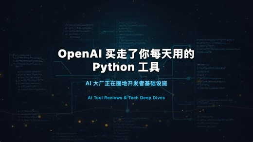 OpenAI 买走了你每天用的 Python 工具 | 南荒说 EP10