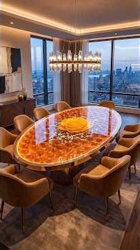 Crafting a Glowing Orange Glass Orb Resin Table with a Yellow Rose! 🧡