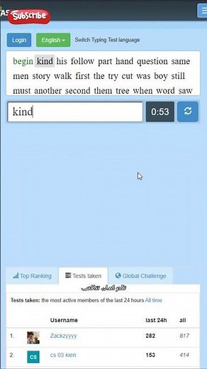 Test your typing speed and outperform others with 10FastFingers