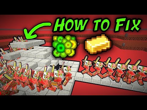 How to FIX Zombie Piglin Gold Farms after NERF... (after 1.21.5 update)