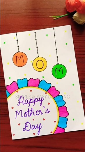 DIY Happy Mother's Day Card 💖 #shorts #mothersday #diy #craft