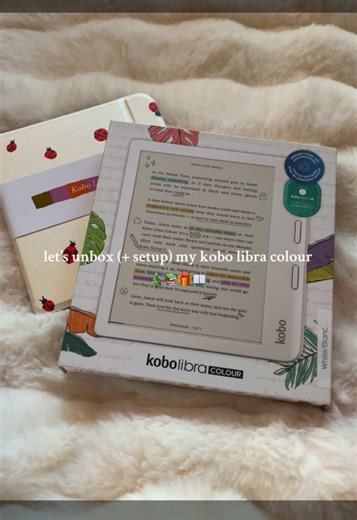 let’s unbox my new kobo libra colour! i am SO EXCITED to use this and be a part of the ereader club now!!! i spent like 8 hours making a lockscreen for it the other day 😭😭😭 @Dear Reader Co i love your cases 🫶🏻🥹 . . . #booktok #kobolibracolour #unboxing #kobo #ereader