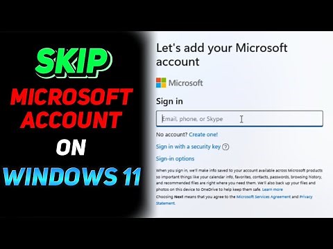 How to Skip Microsoft Sign In Windows 11 Setup (Tutorial)