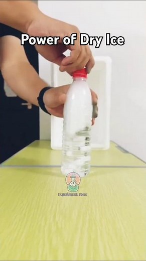 Explosive Reaction! Power of Dry Ice 💥🔥 #explosion #experiment