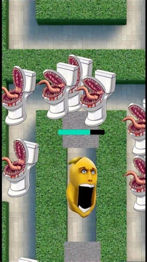 CRAZY Mon Mon Mon Lemon Scared Skibidi Toilet monster in green labyrinth #roblox #brainrot #skibidi