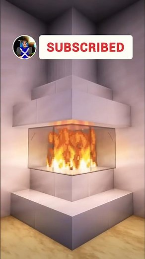 Minecraft Fireplace Build Tutorial 🔥