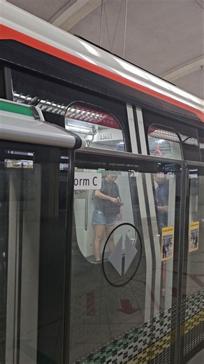 (Replaced Twice + Reppy) SMRT CGL Alstom MOVIA R151 (855/856) departing Tanah Merah