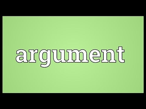 Argument Meaning