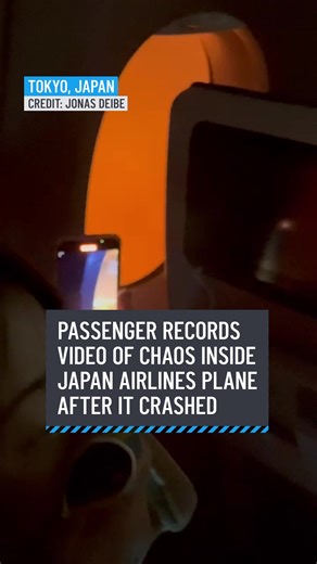 WATCH: Here's what it was like on board the plane that dramatically burst into flames after colliding with a Japanese coast guard aircraft on a runway in Tokyo. Read more about the crash here: https://on.nbcboston.com/zCpWQYz | NBC10 Boston
