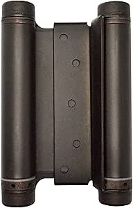 Double Action Spring Saloon Door Hinge | Cafe Doors, Door Hardware for in & Out Doorway Swing, Commercial Grade Double Swing Heavy Duty Door Hinge Variety of Sizes (Oil Rubbed Bronze, 6 inch)