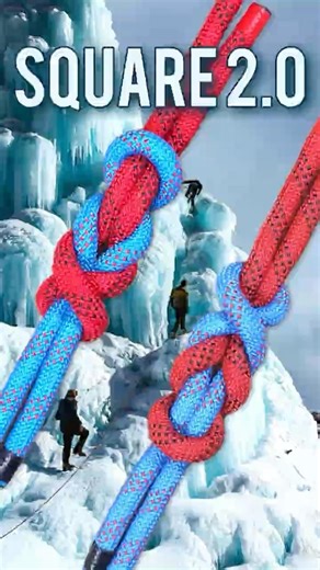 Square Knot Upgrade. Classic Knot Extra Grip. #knot #camping #diy #tourism #climbing #loop #tutorial