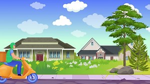 Download The Delivery Man Is Carrying A Box for free