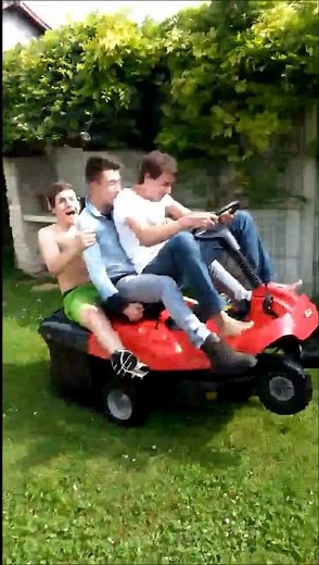 They see me mowing.. my front lawn