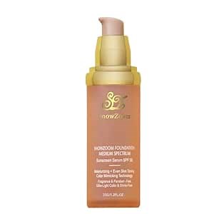 4 in 1 Foundation Colour Changing Liquid - Hydrating Medium/Light full coverage concealer with SPF 50+ Inspired -Longwearing & Waterproof-Care makeup 1oz(30ml)
