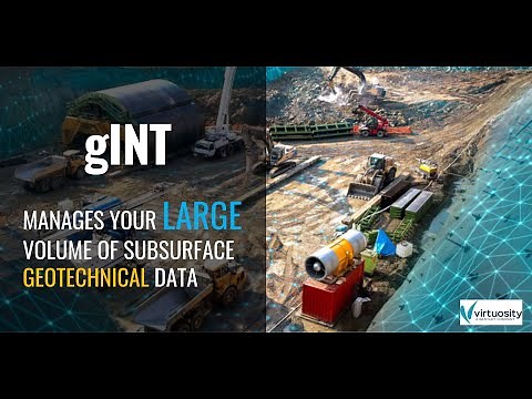 Managing Your Large Volume of Subsurface Geotechnical Data Using gINT