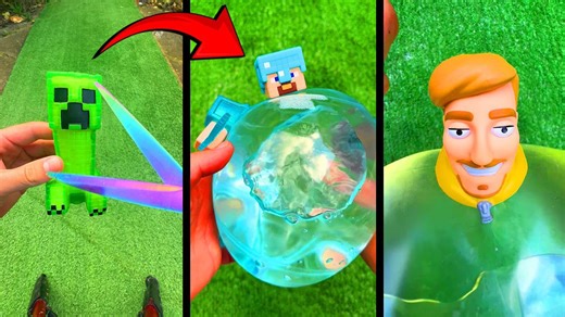 Famous Toys Inflated To Giant Explosion